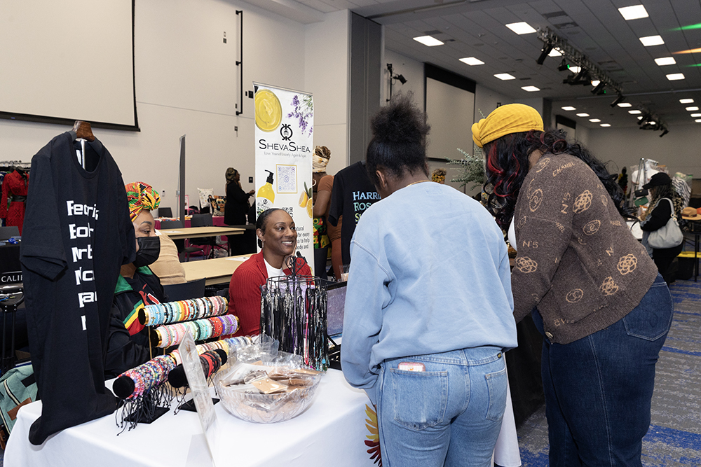 Vendors at Natural Hair Day.