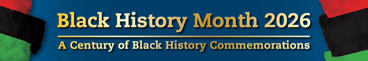 Black History Month banner graphic